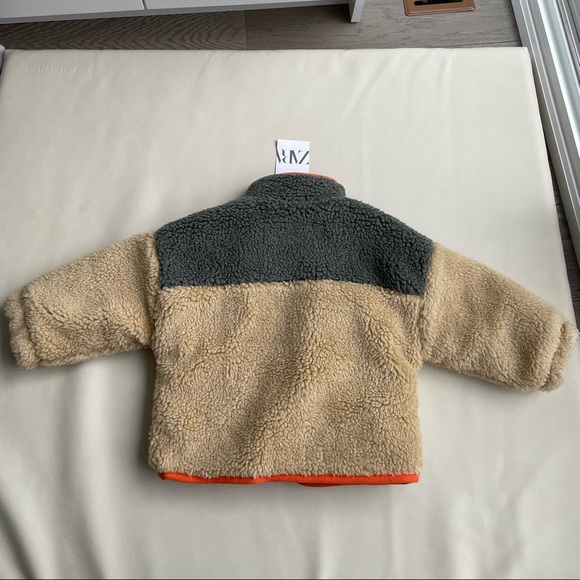 Zara Kids Faux Shearling Jacket 12-18 month and 18-24 months - Picture 15 of 16